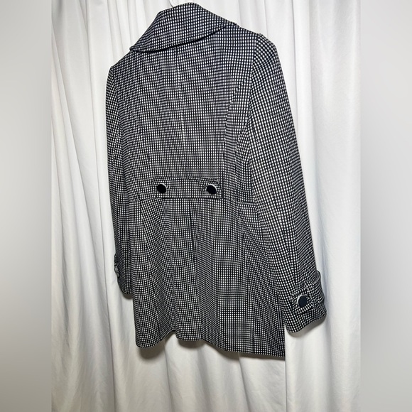 Halogen Blazer style white and black trench jacket | S - Picture 8 of 13